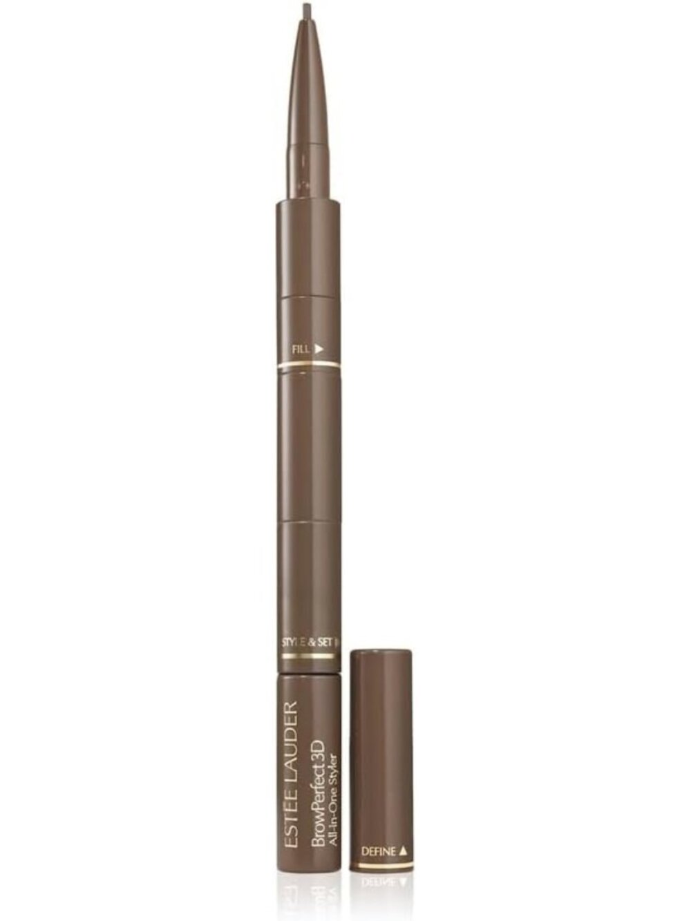 3D All-In-One Eyebrow Styler with Gel, Pencil, Powder & Spoolie Brush - Perfect